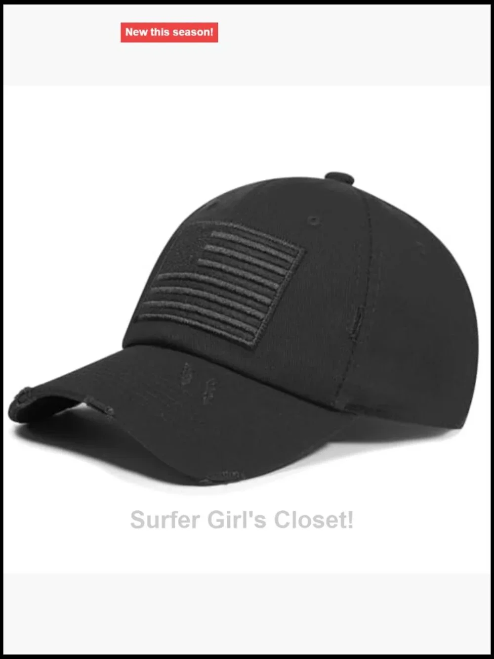 Low Profile USA Flag Dad Hat - Adjustable Cotton Baseball Cap